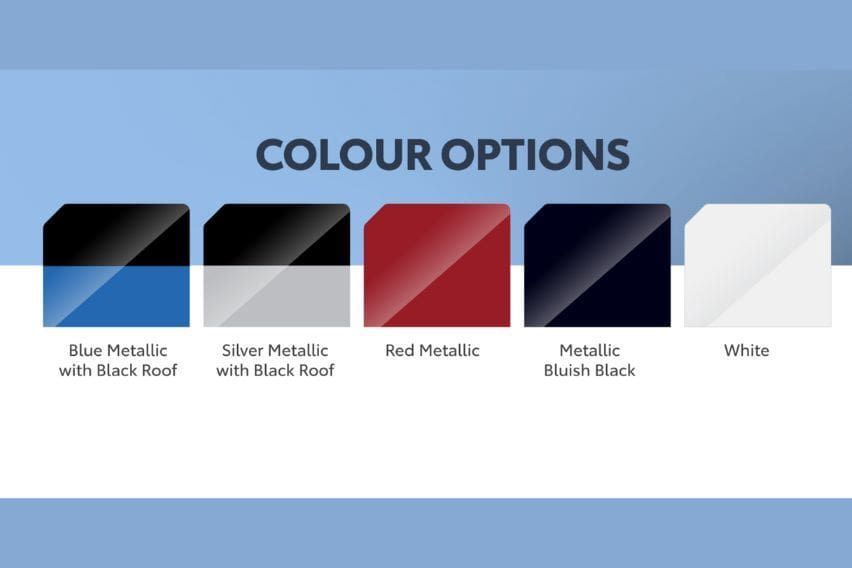 Exclusive two-tone exterior colour scheme