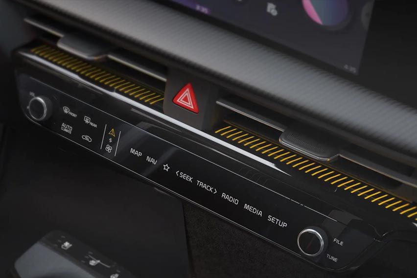 Kia EV6 touch control panel