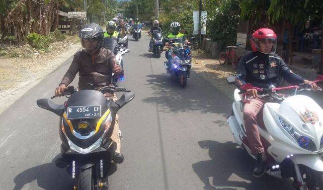 Ratusan Honda PCX 150 Kumpul di Pangandaran