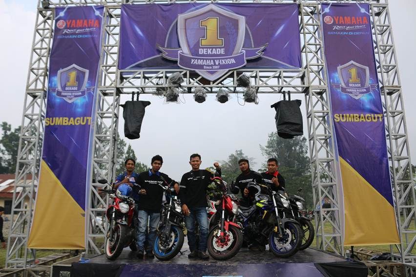 Pasarkan Vixion 1 Dekade Dengan Lelang, Yamaha Teruskan Promosi Ke Sumatra Utara
