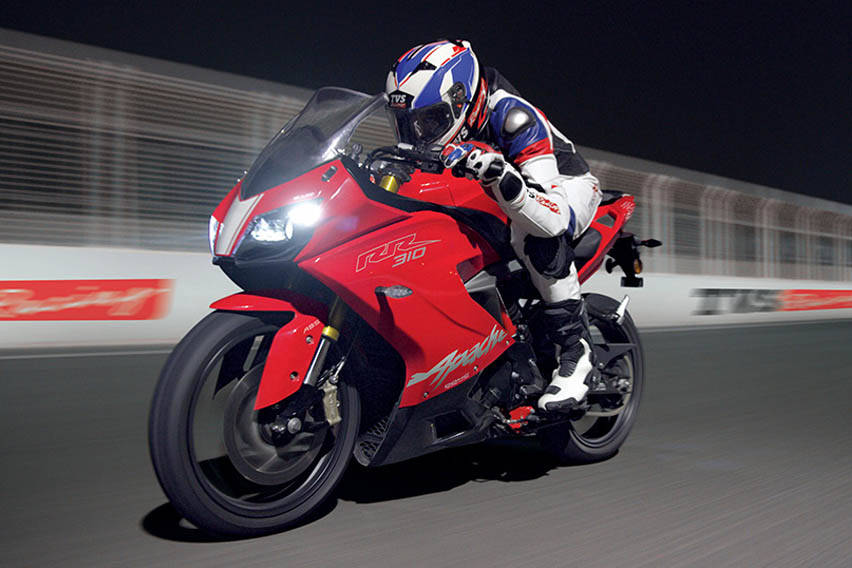 Harga TVS Apache RR310 Rp 49 juta, Kembaran BMW G310R