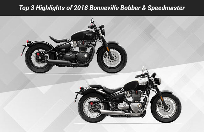 Top 3 highlights of 2018 Bonneville Bobber Black & Speedmaster