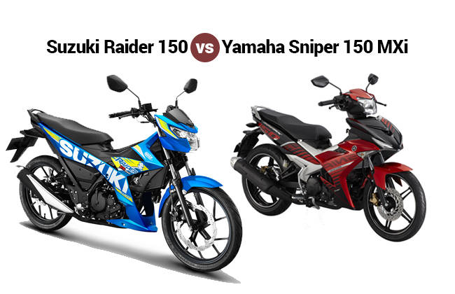 Suzuki Raider 150 vs Yamaha Sniper 150 MXi - The underbones fight