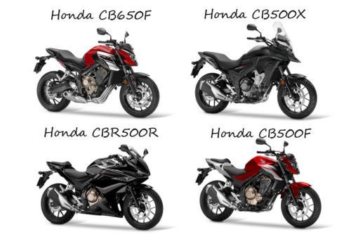 Tampilan Baru Honda CB500X, CBR500R, CB500F dan CB650F