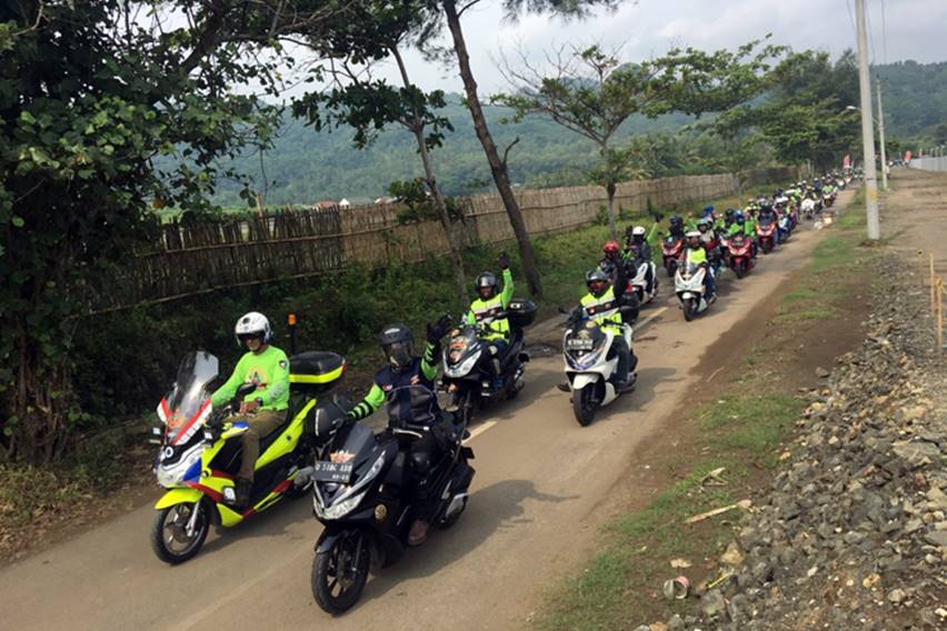 Tiga Ratus Penunggang Honda PCX Kumpul di Banyumas