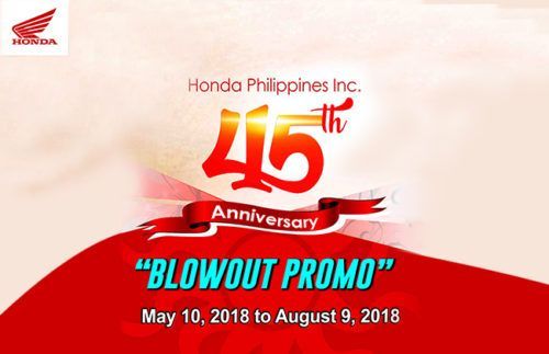 Honda offers special promo on its 45th Anniversary 
