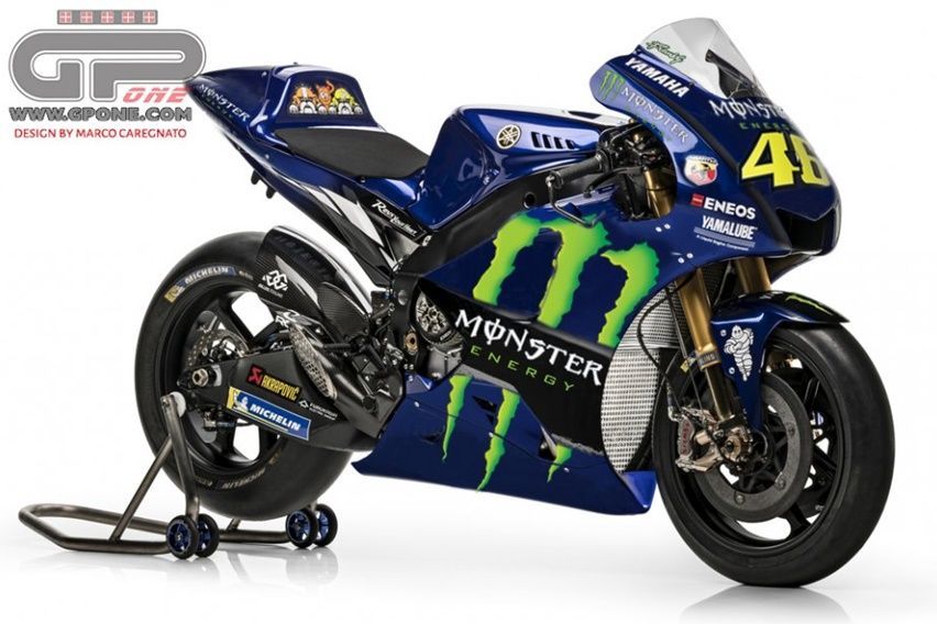 MotoGP: Monster Naik Kelas, Kini Jadi Sponsor Nama Tim Pabrikan Yamaha