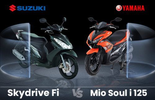  Suzuki Skydrive Fi vs Yamaha Mio Soul i 125 - The best pick