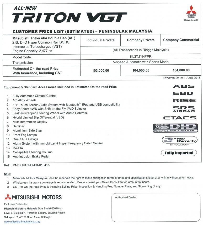triton-vgt-at-pricelist