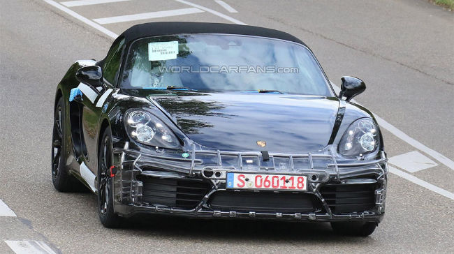 Được phát hiện : 2016 Porsche Boxster xuất hiện trên đường