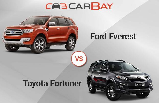 Ford Everest vs Toyota Fortuner: Head to Head