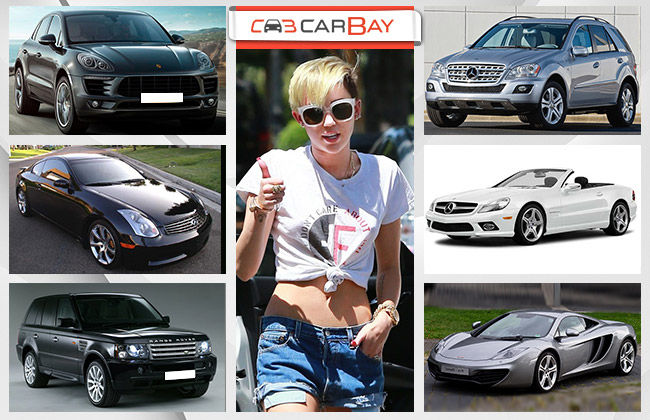Miley Cyrus และรถยนต์ของเธอ