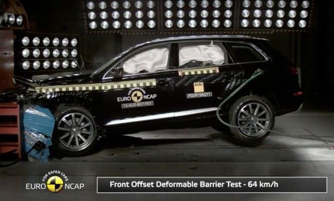Audi Q7 scores a five-star rating from Euro NCAP