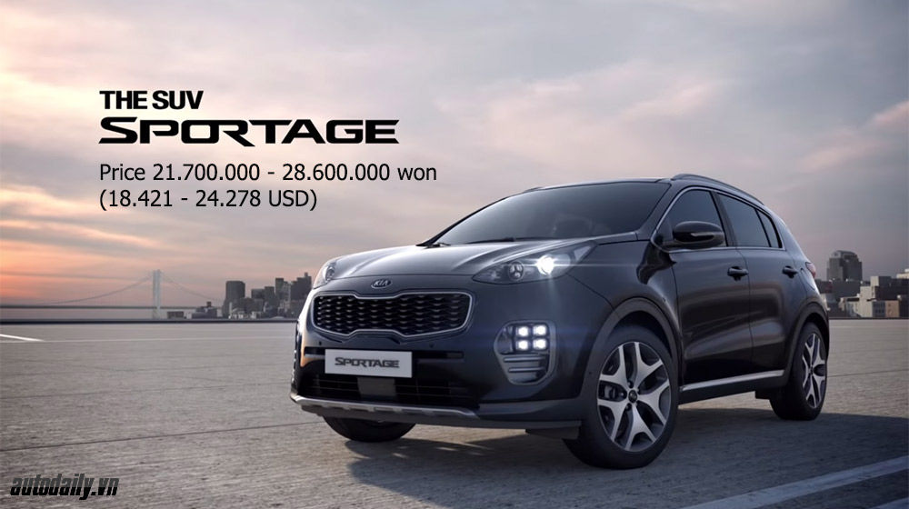 Ra mắt 2016 Kia Sportage tại Hàn Quốc, Giá Khởi điểm từ 413 triệu đồng