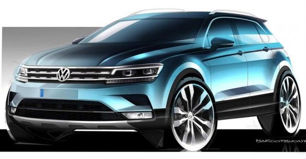 New Volkswagen Tiguan sketches revealed