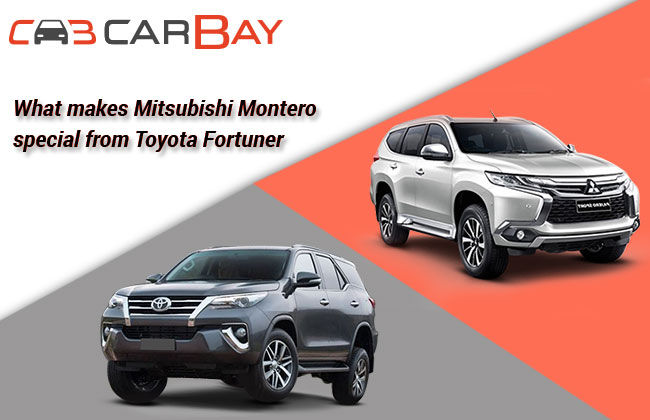 What makes Mitsubishi Montero special from Toyota Fortuner?