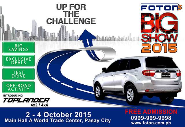 2015 Foton Big Show – All about Promo and Toplander
