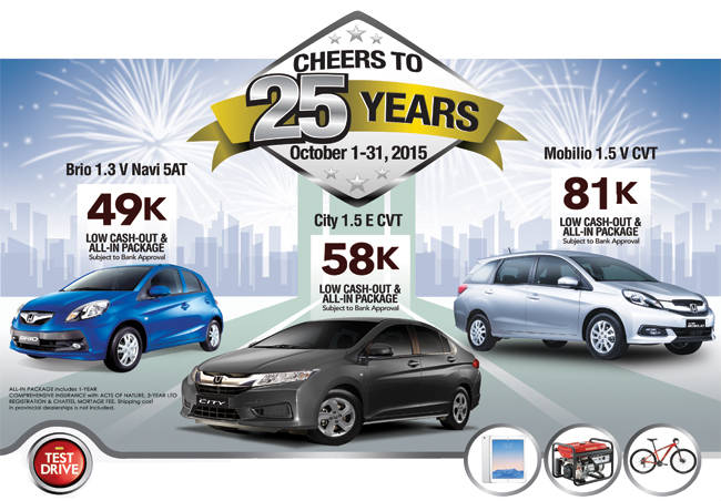 Honda Completes 25 Years & Brings 25 Gifts