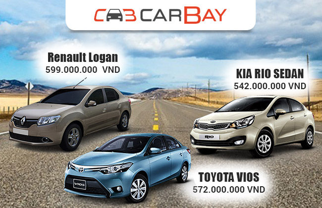 So sánh Renault Logan,  Toyota Vios và Kia Rio Sedan