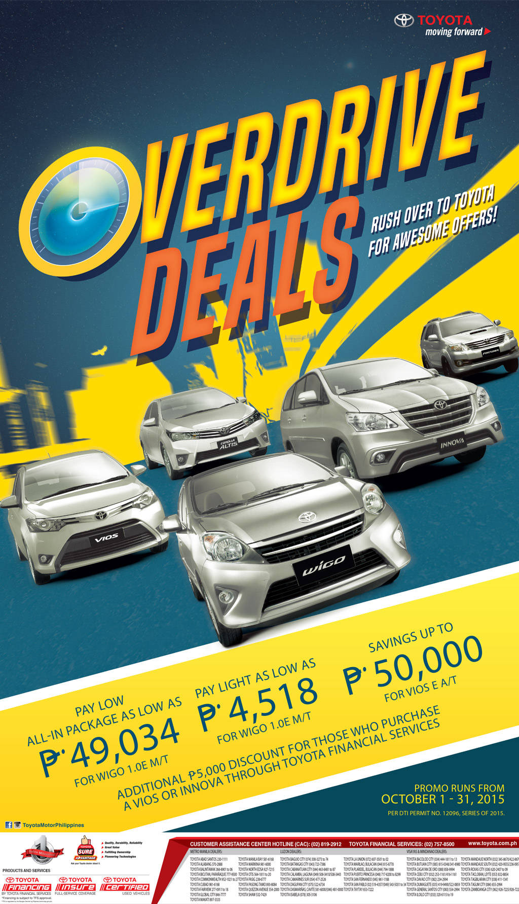 Rush! Toyota Offers Wigo, Vios and Innova with Great Promos