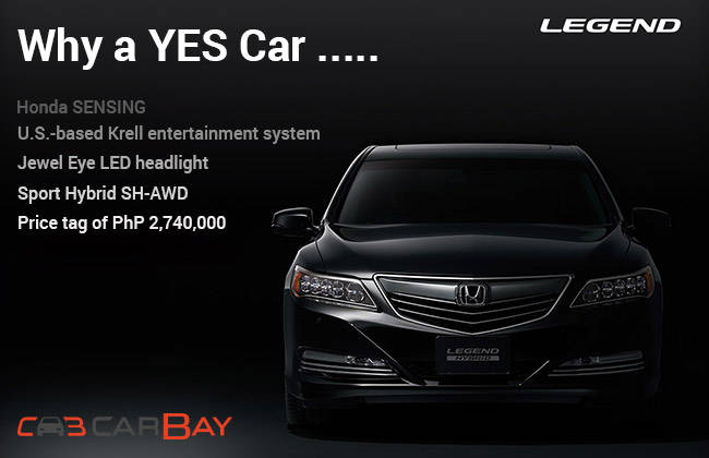 Why can you say YES to Honda Legend?