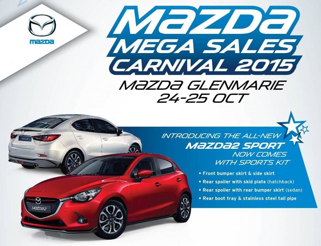 Bermaz Motor Announces Mazda Mega Sales Carnival 2015 This Weekend!