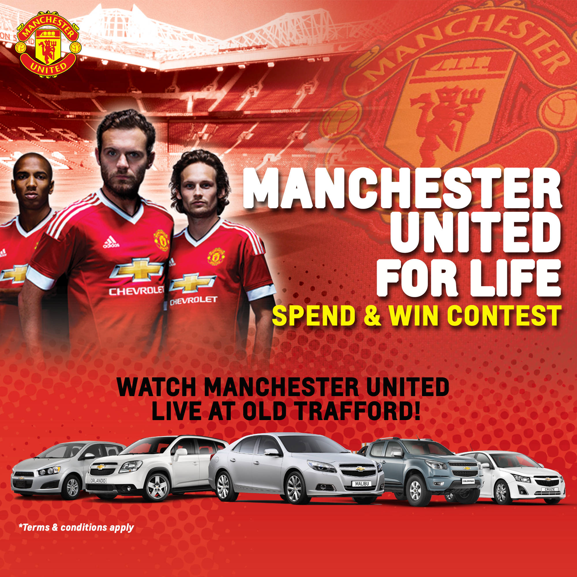 Chevrolet Malaysia to offer up to RM20K Cash Rebates plus a chance to watch Man Utd Vs. Chelsea Live!