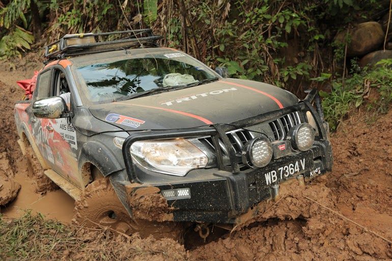 Mitsubishi Triton Proves its off-roading capabilities at the 25th Borneo Safari