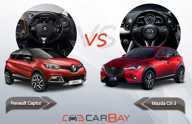 Mazda CX-3 vs Renault Captur: Interior Review