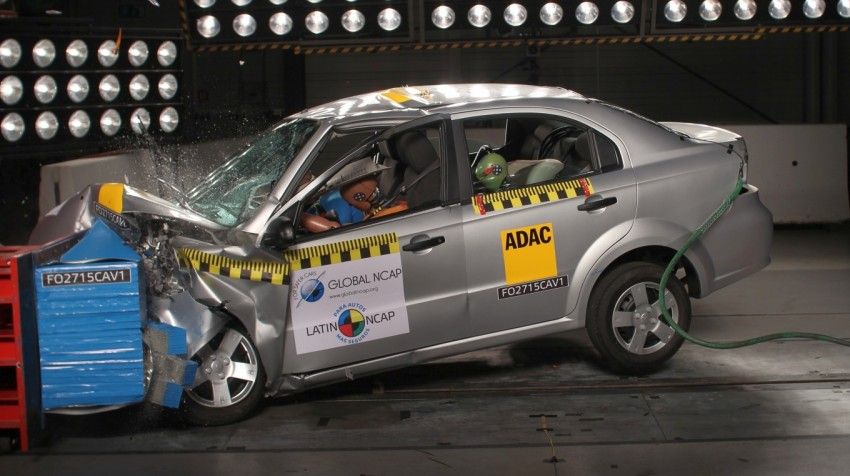  LATIN NCAP escribe a GM cuando Chevy Aveo obtiene calificación de '0' estrellas en pruebas de choque