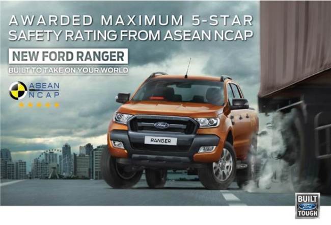 Ford Ranger Dianugerahi Lima Bintang Pada ASEAN NCAP