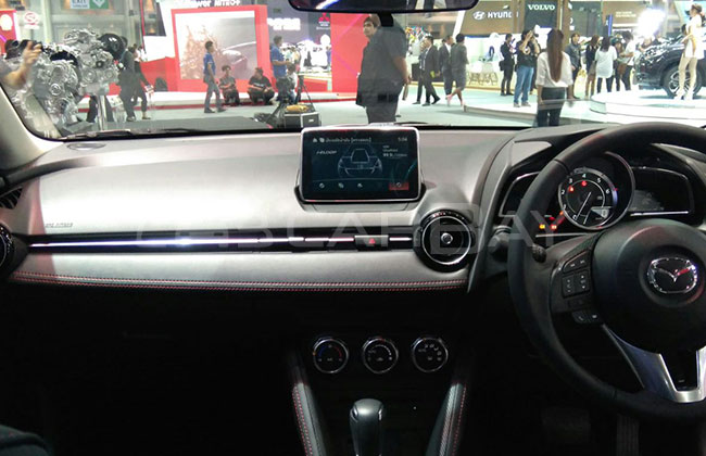 Luxurious interior images of Mazda 2