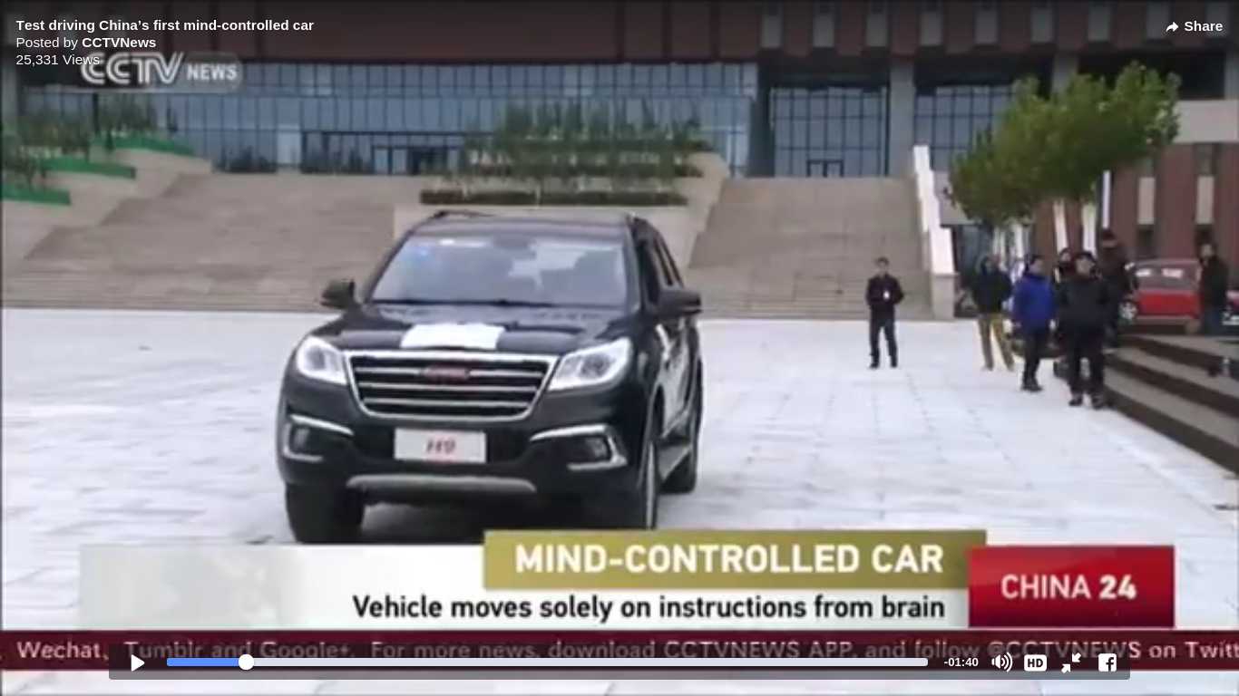 Brain ­Controlled Car: First of its Kind Unveiled by Chinese Researchers