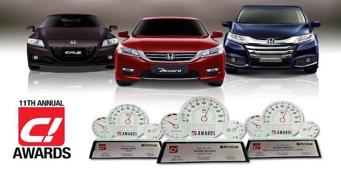 Honda Philippines grabs three 2015 Car of the Year award in Popular segments