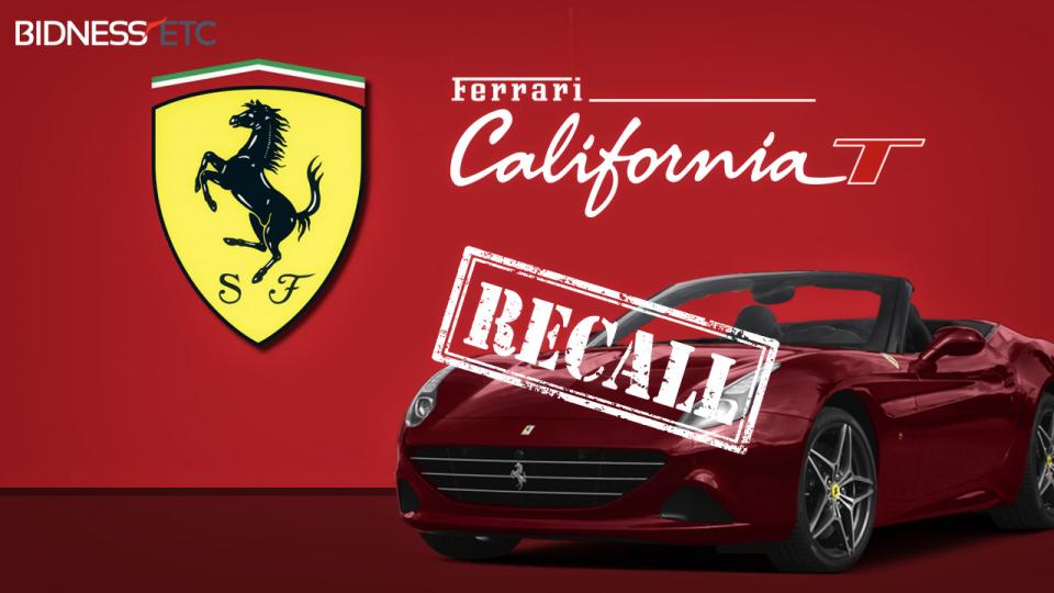 Ferrari California T Recall Over Ill-Manufactured Fuel Pipe Issue