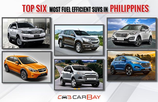 Top Six Most Fuel Efficient Suvs In Philippines Zigwheels