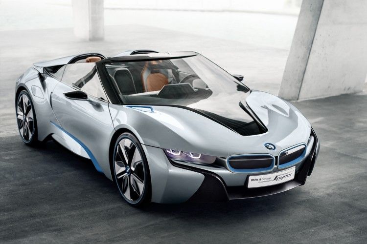 BMW i8 Spyder Mirrorless Concept Gets over the Ground: 2016 CES