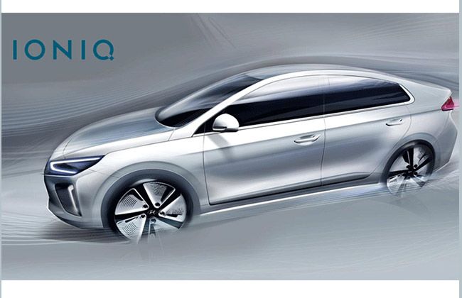 Hyundai Ioniq hé lộ hình ảnh phác thảo, dự kiến trình làng tại Triển lãm Xe hơi Geneva