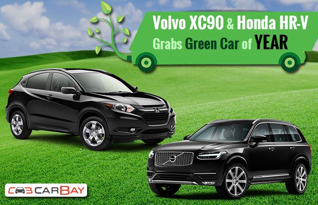 Volvo XC90 and Honda HR-V Grabs 2016 Green Car of the Year Awards