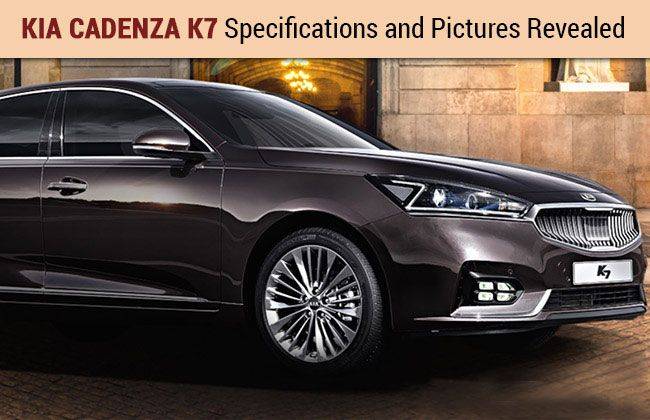 Kia Cadenza K7 Specifications and Pictures Revealed