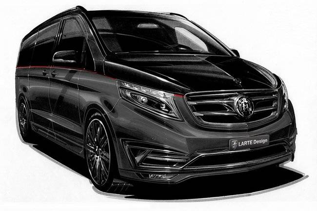 Mercedes Benz V-Class Black Crystal พร้อมภายในแบบเครื่องบินเจ็ทส่วนตัว