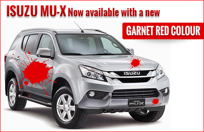 Isuzu mu-X Now Available with a New Garnet Red Colour in the Philippines!