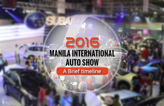 2016 Manila International Auto Show: A Brief Timeline