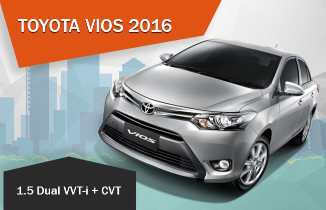 Toyota Vios 2016 มาพร้อมกับเทคโนโลยี Dual VVT-i