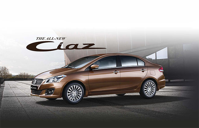 2016 Suzuki Ciaz Unveiled in Philippines, Prices start at PhP 738,000