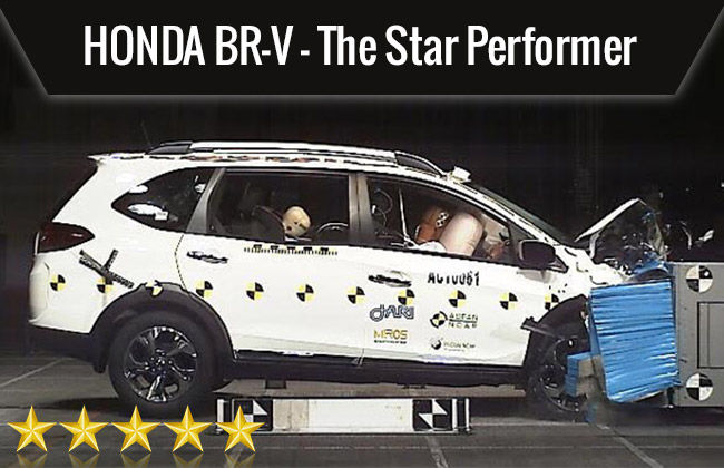 Honda BR-V Shines with 5-Stars