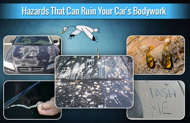7 Hazards That Can Ruin Your Car’s Bodywork	 	 	