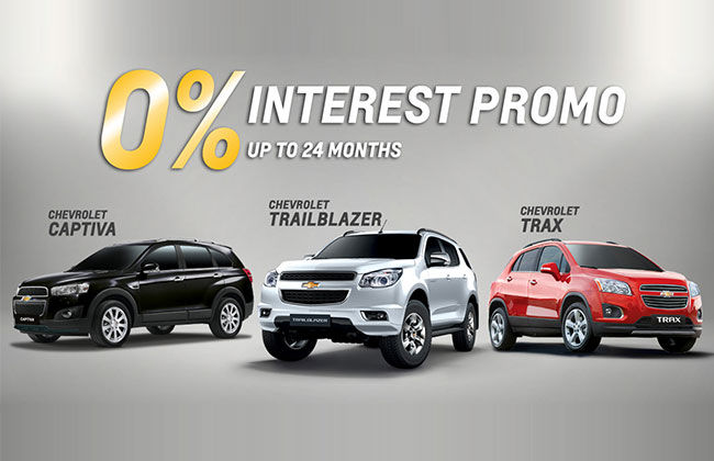 Chevrolet Philippines 0% Interest Promo for 2nd Quarter of 2016 