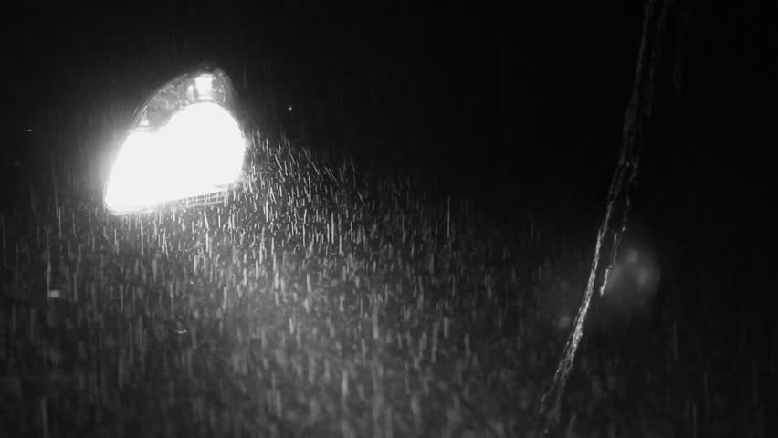 headlight on driving in rain