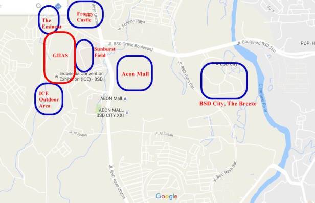 Lahan parkir tambahan GIIAS 2016